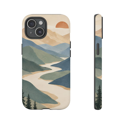 Quiet Pass iPhone Tough Case | mountain river