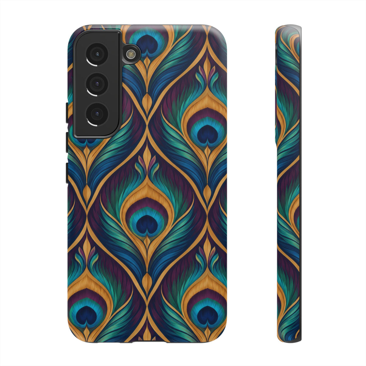 Peacock Nocturne Samsung Galaxy Tough Case | art deco