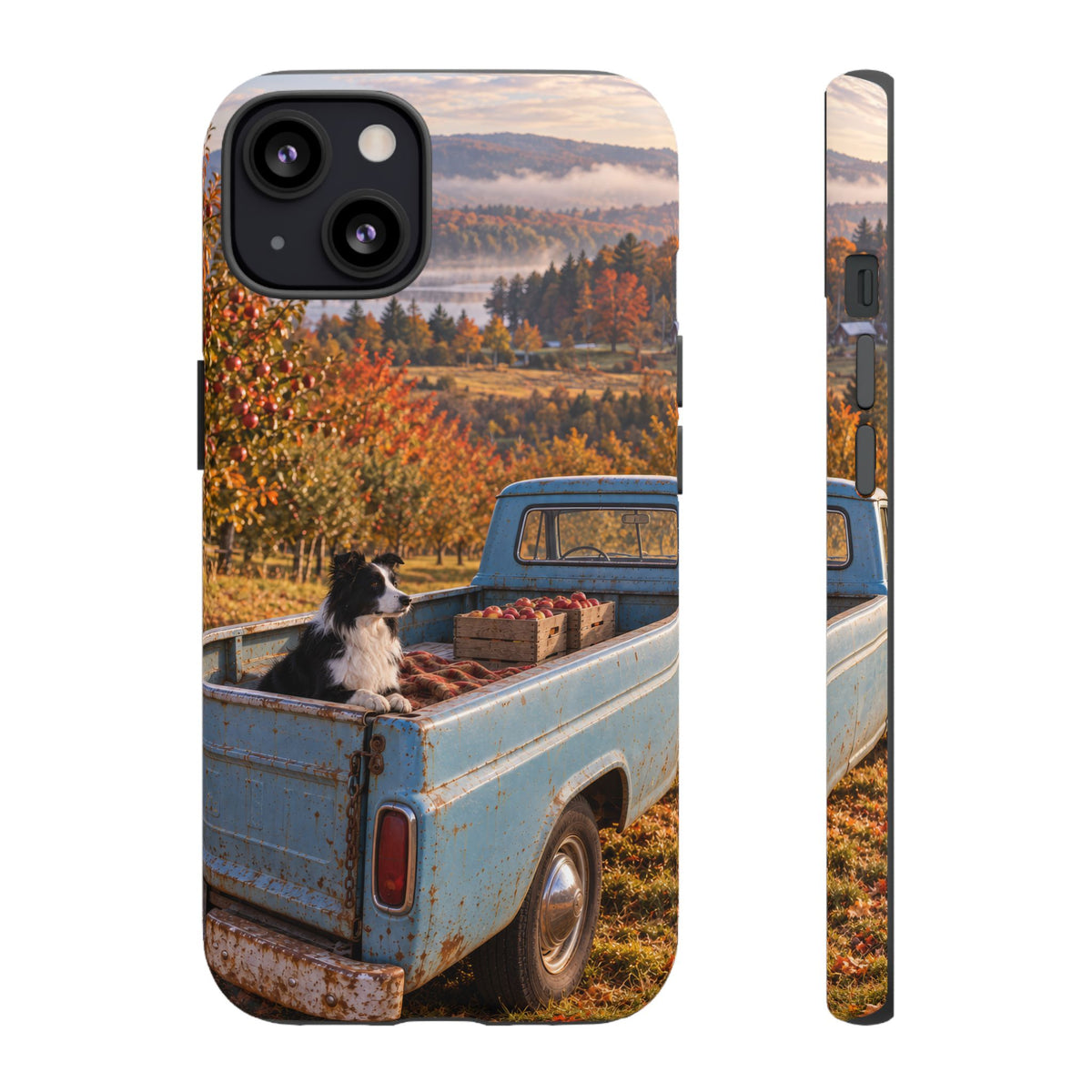 Blue Truck October iPhone Tough Case | border collie