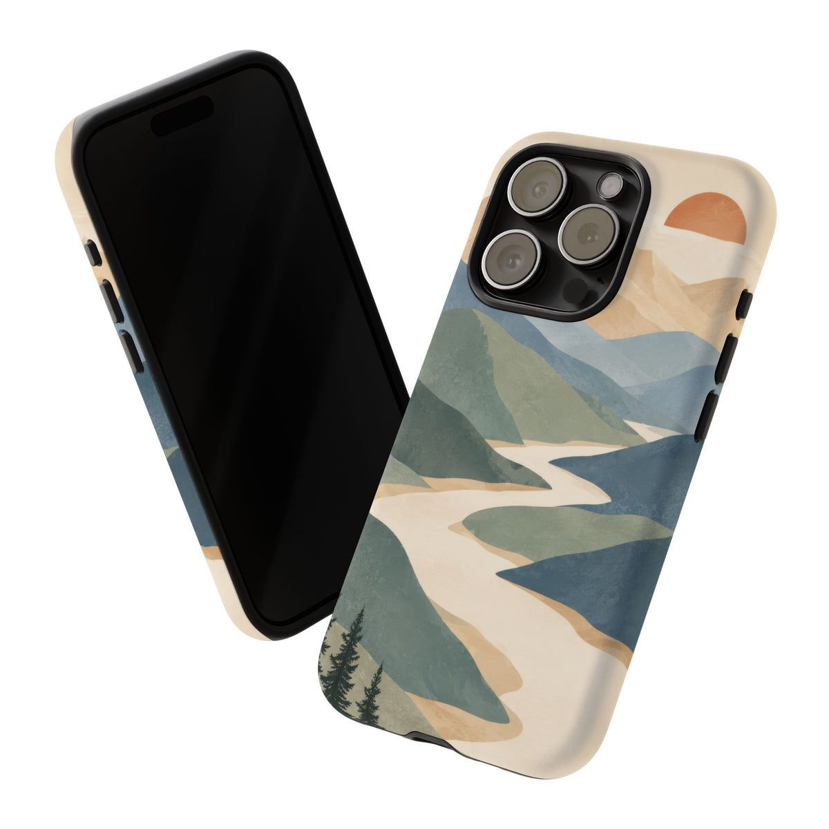 Quiet Pass iPhone Tough Case | mountain river