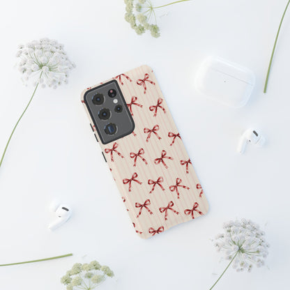 Red Bow Samsung Galaxy Tough Case | Ribbon Waltz