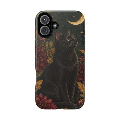 Midnight Familiar iPhone Tough Case | black cat