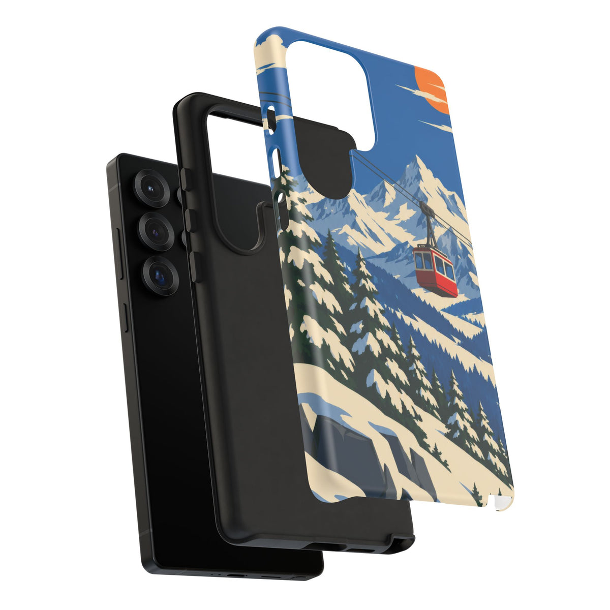 Swiss Skiing — Lift to the Sky Samsung Galaxy Tough Case