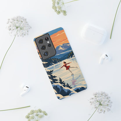 Lake Placid Skater — Winter Glide Samsung Galaxy Tough Case