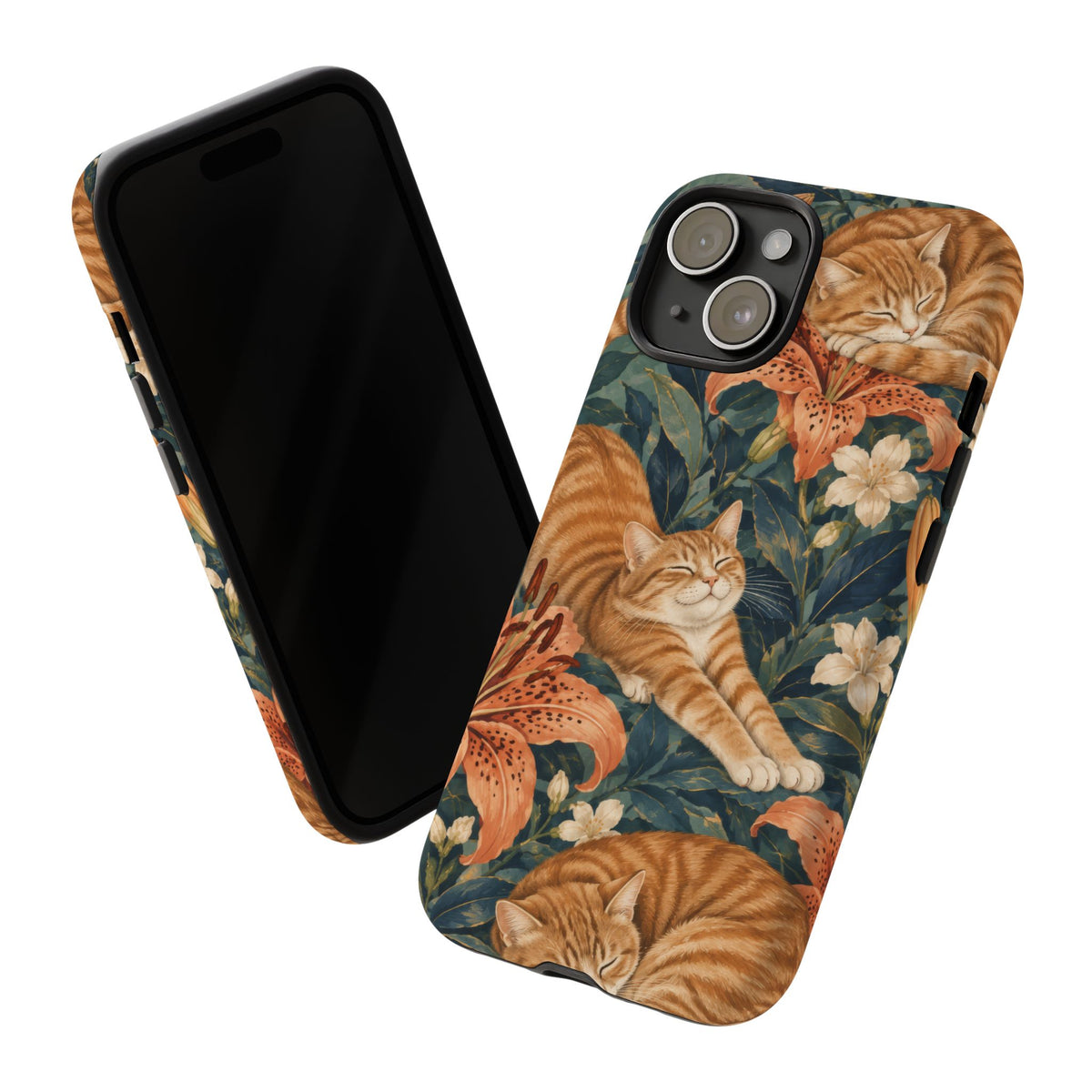 Tiger Lily Tabby iPhone Tough Case | tabby cats