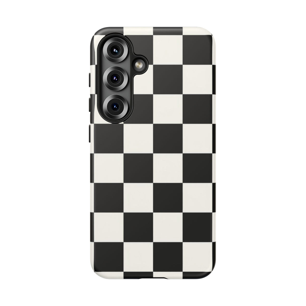 Classic Check Samsung Galaxy Tough Case | Black & White Checkerboard