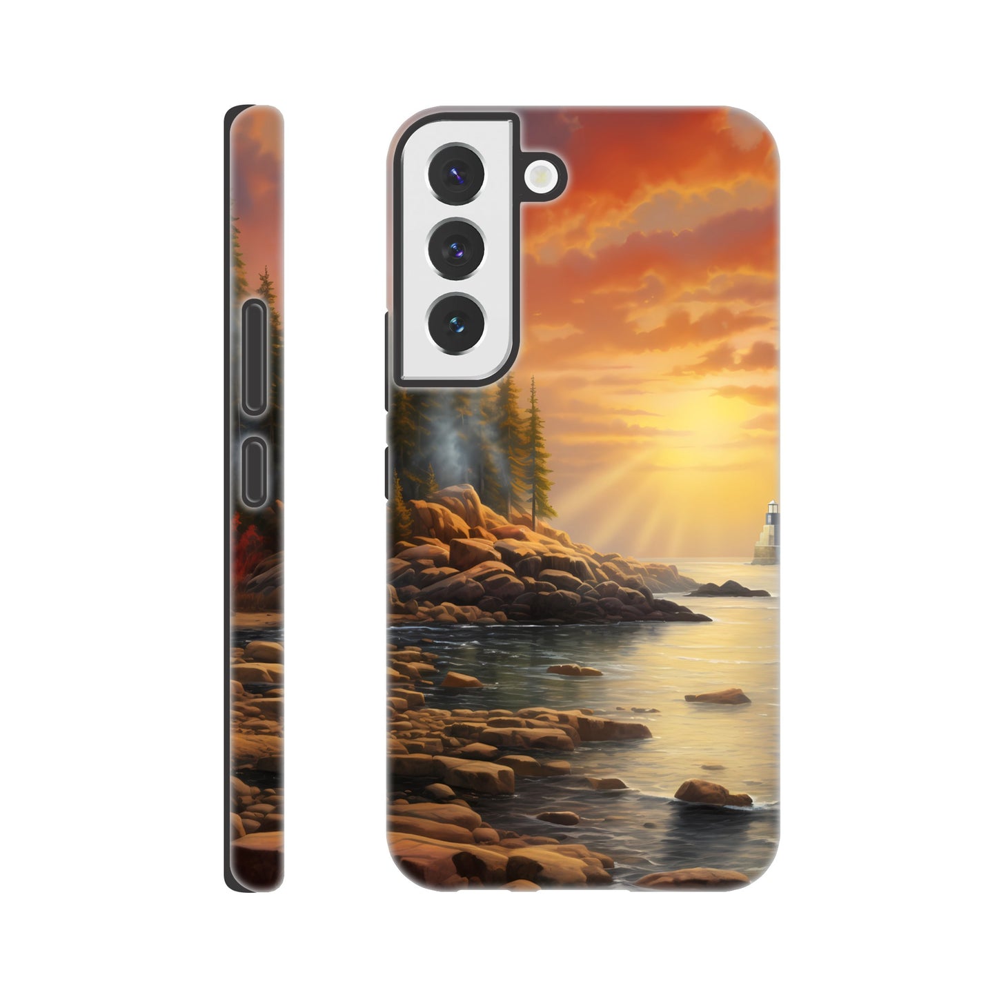Samsung Case - Acadia Lighthouse Luminance