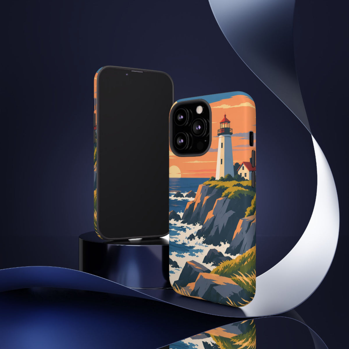 Lighthouse — Atlantic Beacon iPhone Tough Case