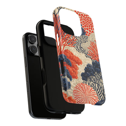 Coral Current iPhone Tough Phone Case