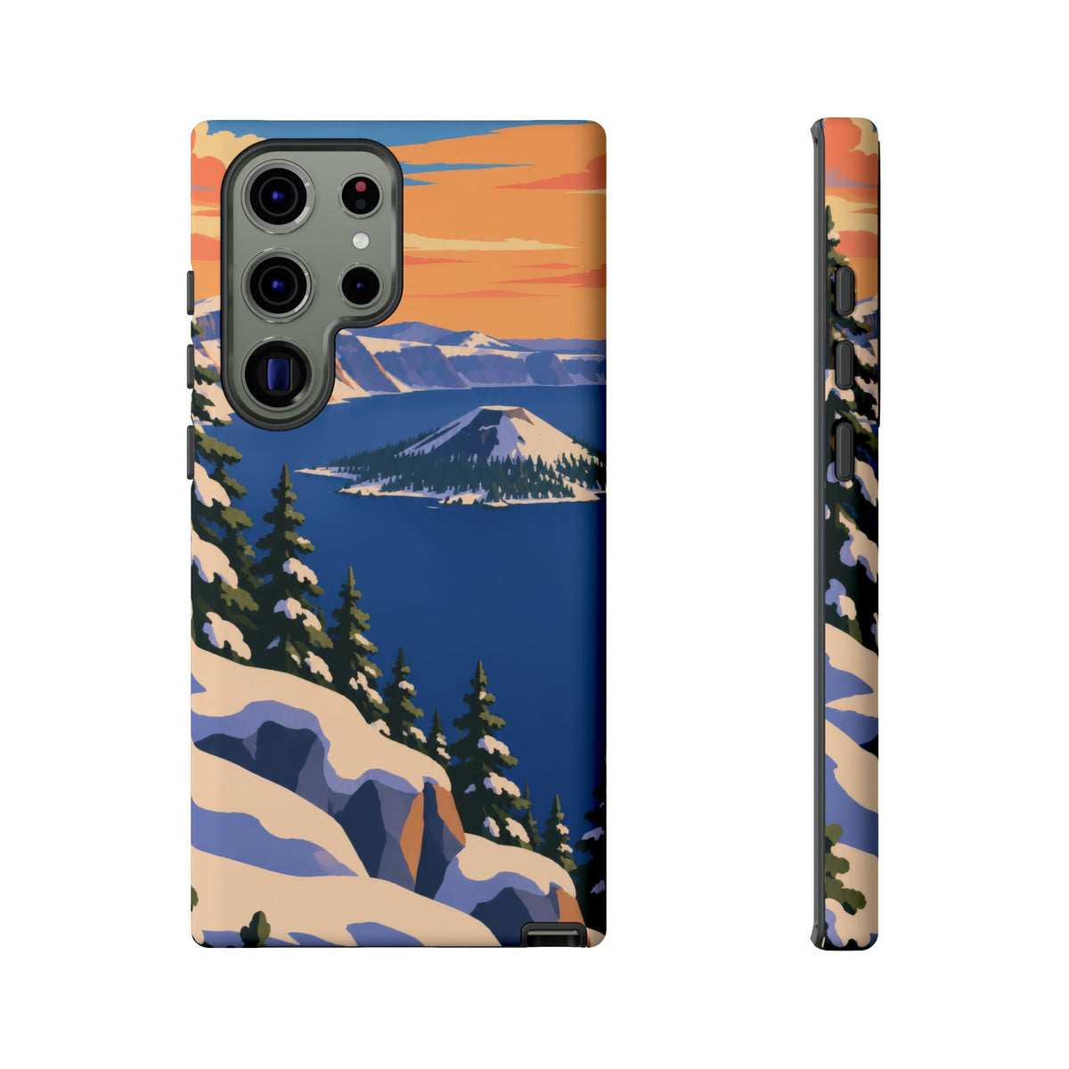 Crater Lake — Winter Caldera Samsung Galaxy Tough Case