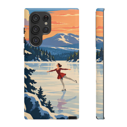 Lake Placid Skater — Winter Glide Samsung Galaxy Tough Case