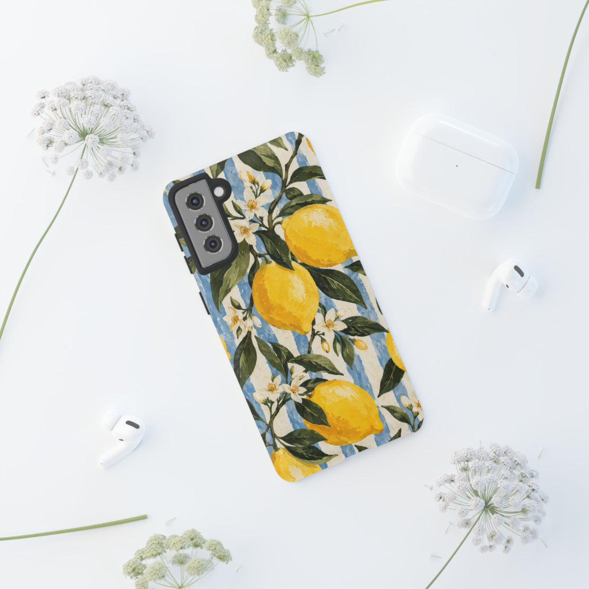 Riviera Lemons Samsung Galaxy Tough Case | lemon print