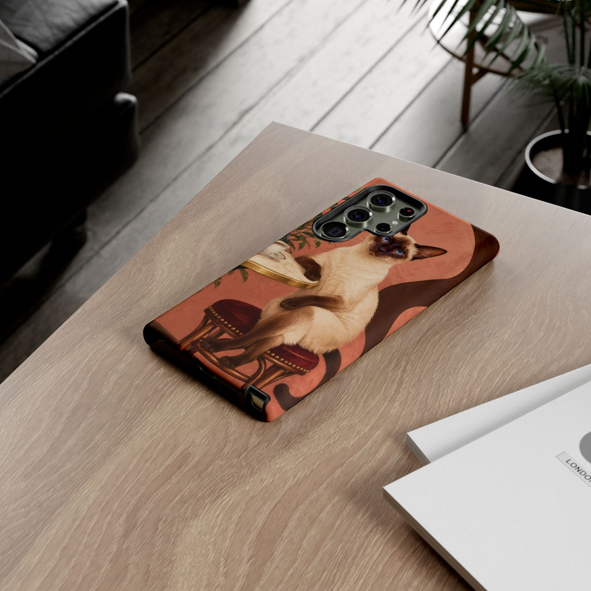 Espresso Cat Club Samsung Galaxy Tough Case | siamese cat