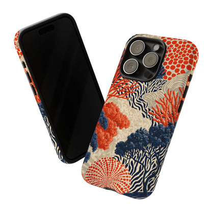 Coral Current iPhone Tough Phone Case