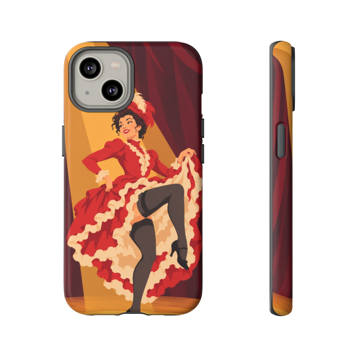 Moulin Rouge Dancer — Crimson Cabaret iPhone Tough Case | cabaret dancer