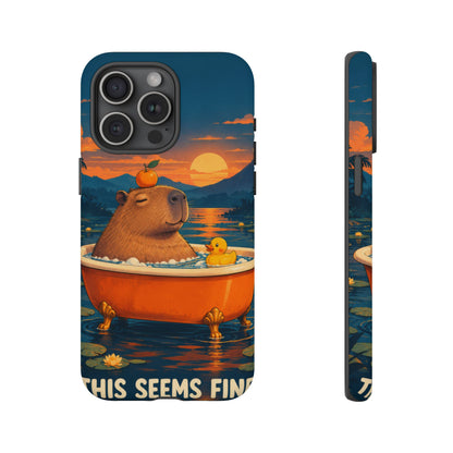 Minor Inconvenience iPhone Tough Case | funny capybara