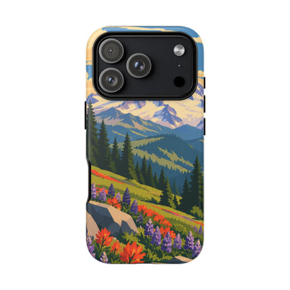Mount Rainier — Meadow Radiance iPhone Tough Case