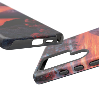 Fuji Moonlit Sakura Samsung Galaxy Tough Phone Case