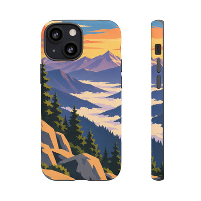 Misty Mountains — Amethyst Pass iPhone Tough Case