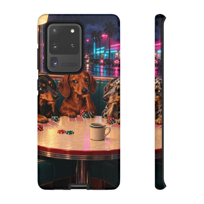 All-Night Aces Samsung Galaxy Tough Case | dachshund poker