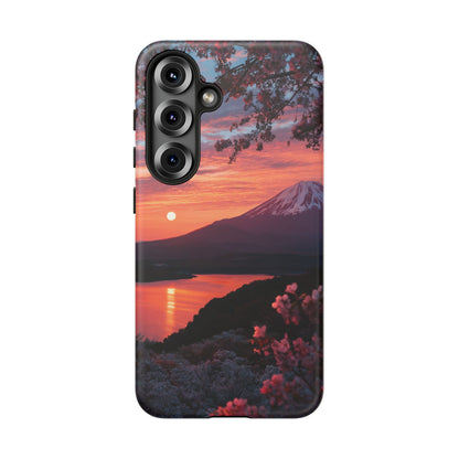 Fuji Moonlit Sakura Samsung Galaxy Tough Phone Case