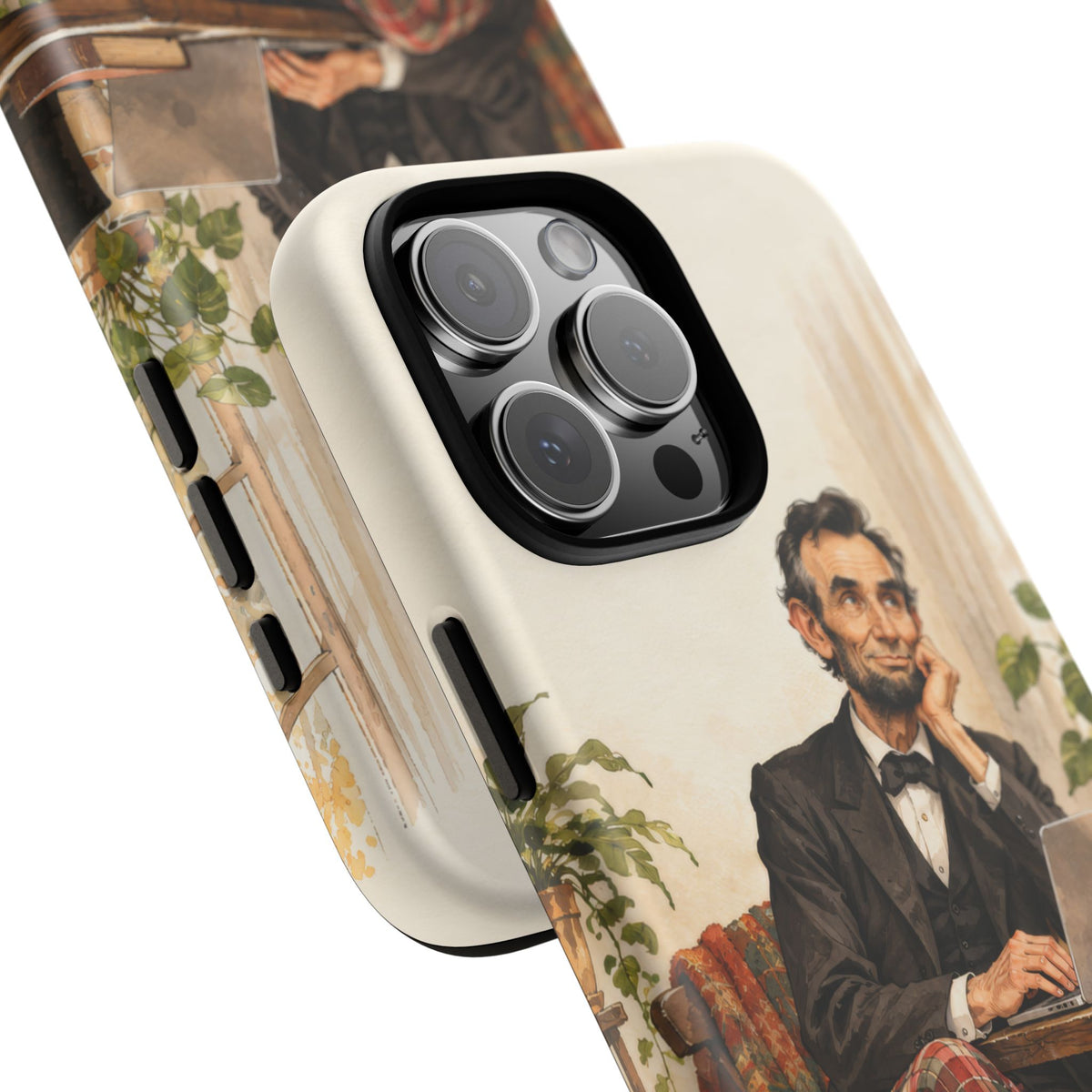 Abe from Home iPhone Tough Case | lincoln work from home