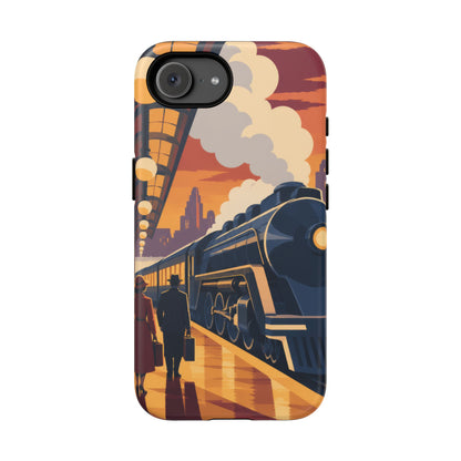 Travel by Train — Night Departure iPhone Tough Case | train travel