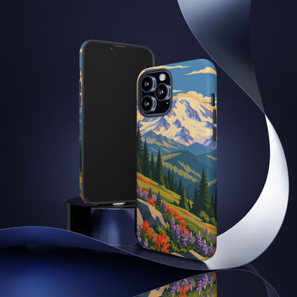 Mount Rainier — Meadow Radiance iPhone Tough Case