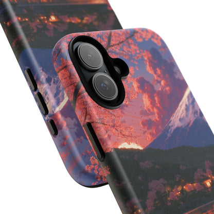 Sakura Lakeside Village iPhone Tough Phone Case