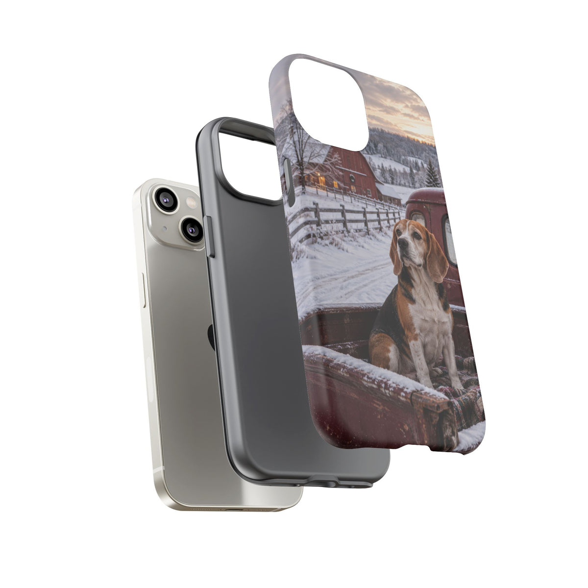 Winter Farm Watch iPhone Tough Case | beagle
