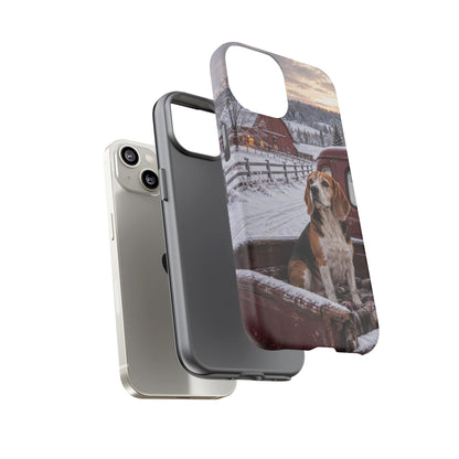 Winter Farm Watch iPhone Tough Case | beagle