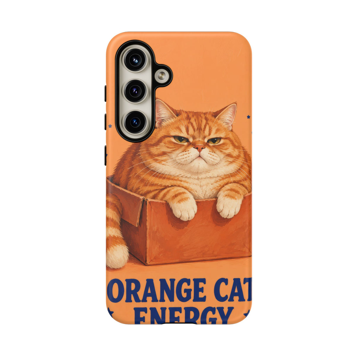 Orange Cat Energy Samsung Galaxy Tough Case