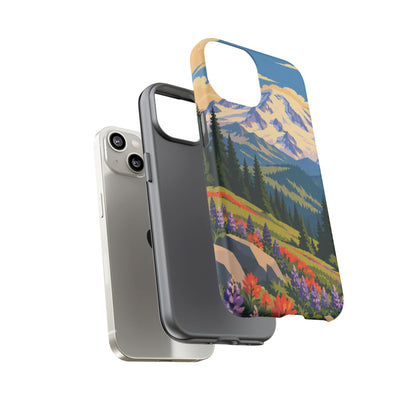 Mount Rainier — Meadow Radiance iPhone Tough Case