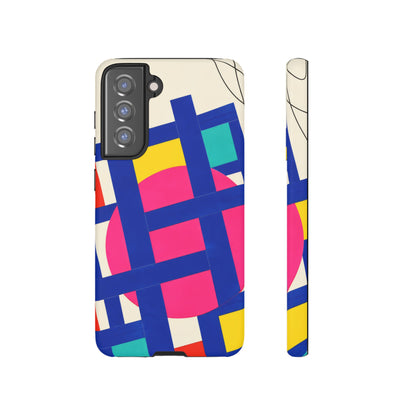 Chromatic Mischief Samsung Galaxy Tough Case | Geometric Color Block Art