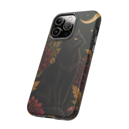 Midnight Familiar iPhone Tough Case | black cat