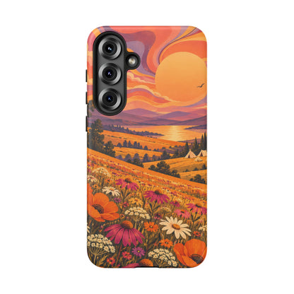 Golden Field Reverie Samsung Galaxy Tough Case | sixties festival