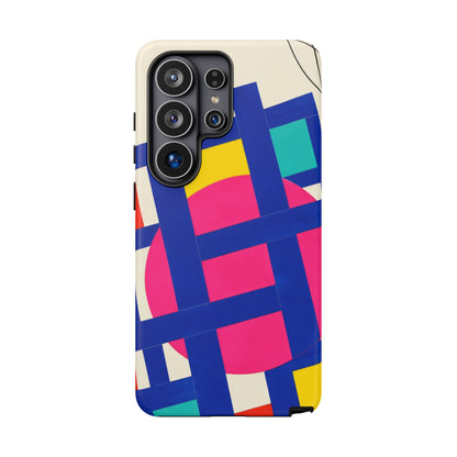 Chromatic Mischief Samsung Galaxy Tough Case | Geometric Color Block Art