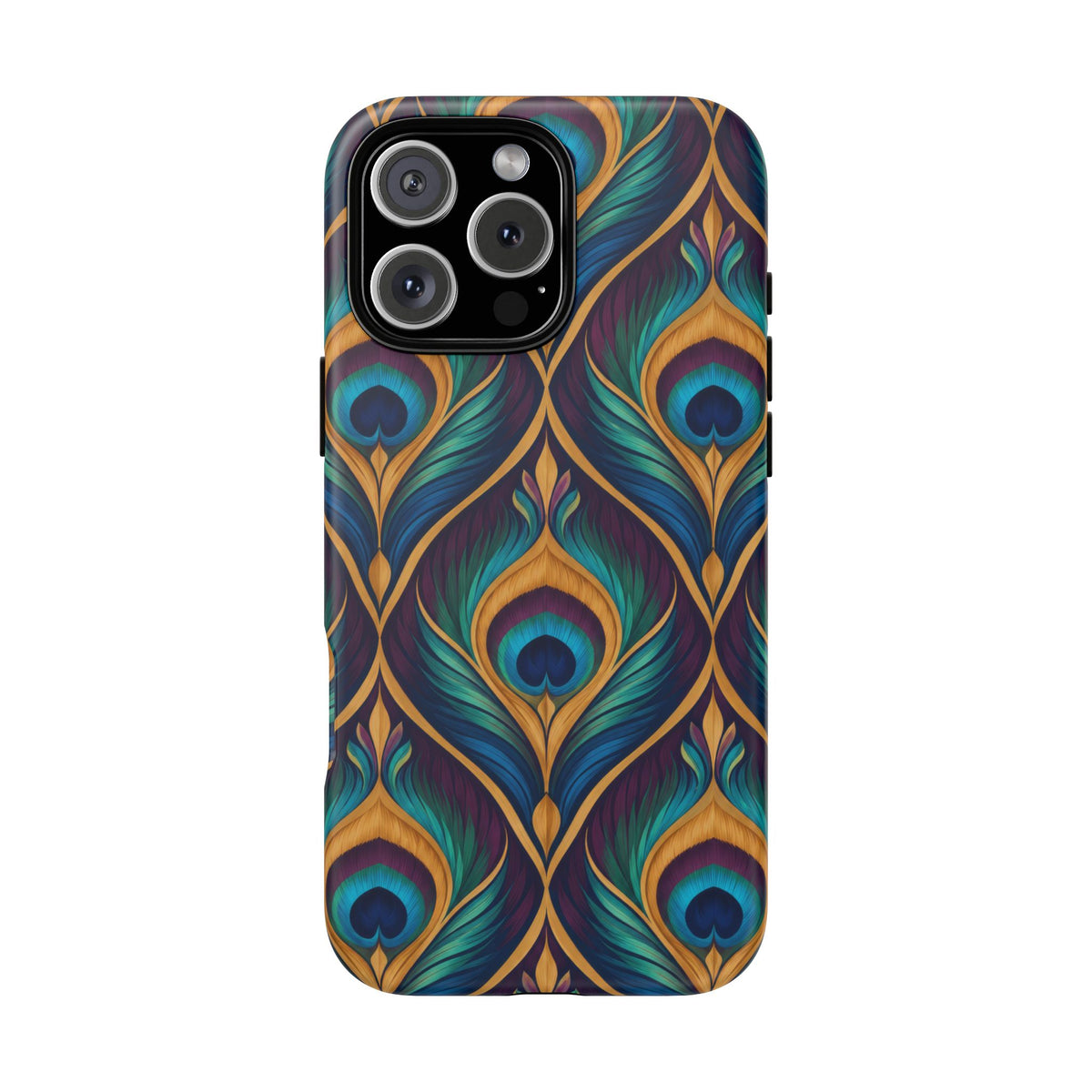 Peacock Nocturne iPhone Tough Case | art deco
