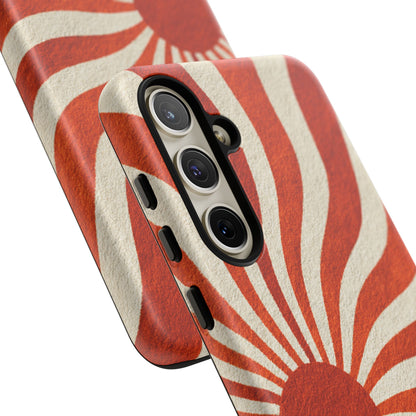 Terracotta Sunburst Samsung Galaxy Tough Phone Case