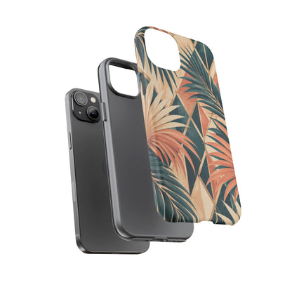Coral Palm Pavilion iPhone Tough Case | art deco