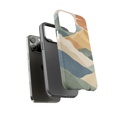 Sage Summit iPhone Tough Case | abstract mountains