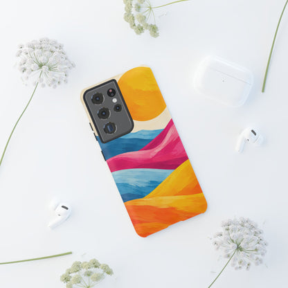 Golden Drift Samsung Galaxy Tough Case | colorful hills