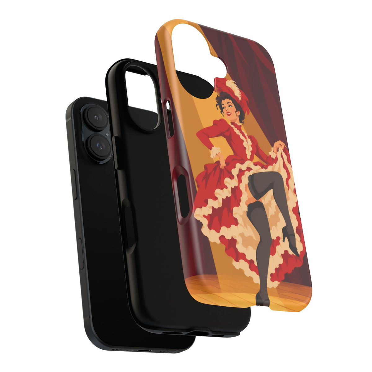 Moulin Rouge Dancer — Crimson Cabaret iPhone Tough Case | cabaret dancer