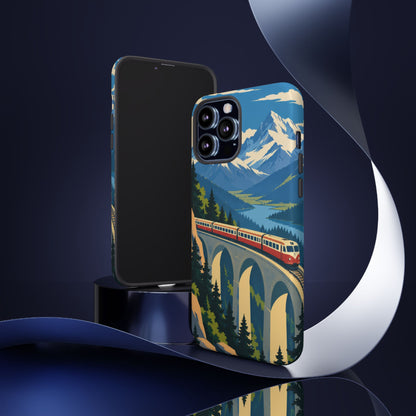 Travel by Train — Alpine Express iPhone Tough Case | train travel