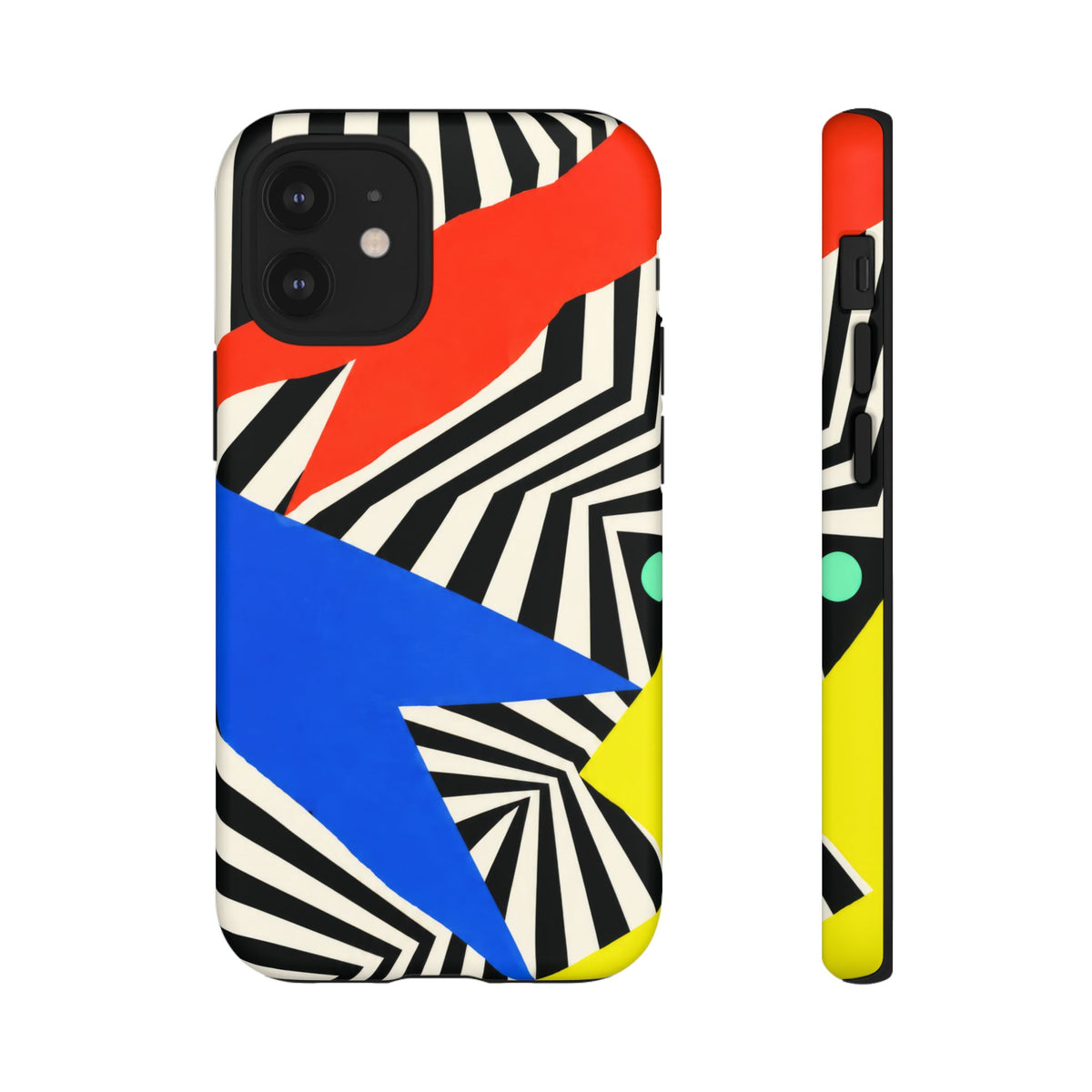 Broken Signal iPhone Tough Case | Optical Stripe Art