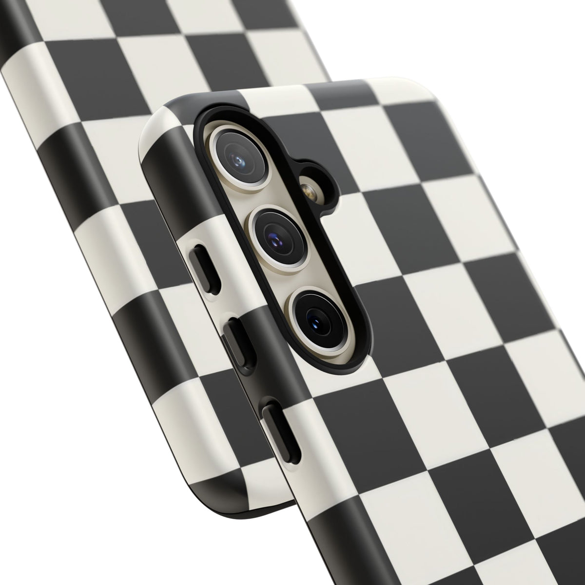 Classic Check Samsung Galaxy Tough Case | Black & White Checkerboard