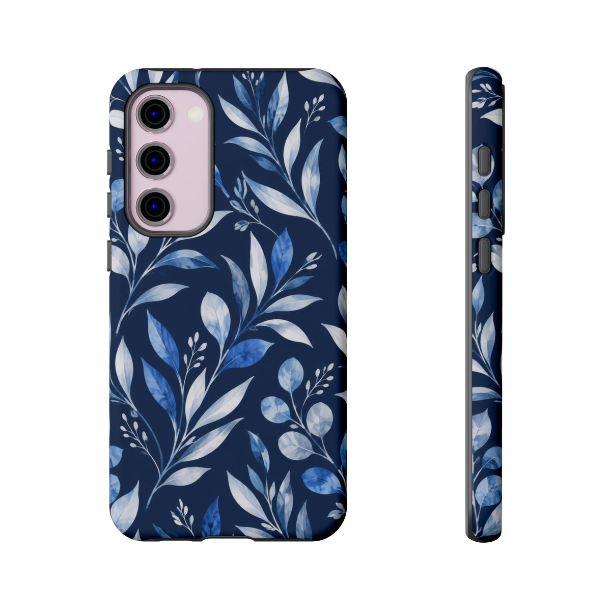 Blue Hour Botanical Samsung Galaxy Tough Case | Blue Botanical Leaf Pattern