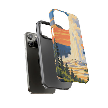 Yellowstone — Geyser Dawn iPhone Tough Case