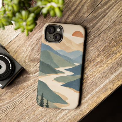 Quiet Pass iPhone Tough Case | mountain river