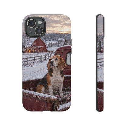 Winter Farm Watch iPhone Tough Case | beagle